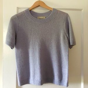 Everlane The Cashmere Sweater Tee in Periwinkle